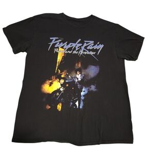Purple Rain Graphic Tee - Black